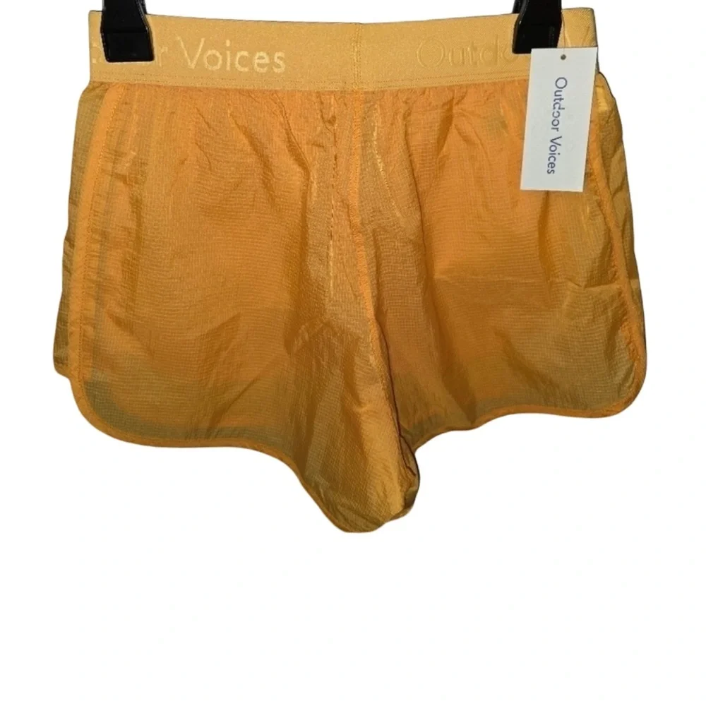 Outdoor Voices Mango 4” Overlay‎ Women's Athletic Shorts-NWT-size small